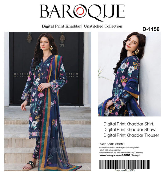 3pc Khaddar Baroque-ZI003