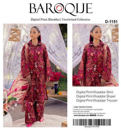 3pc Khaddar Baroque-ZI004