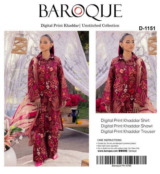 3pc Khaddar Baroque-ZI004