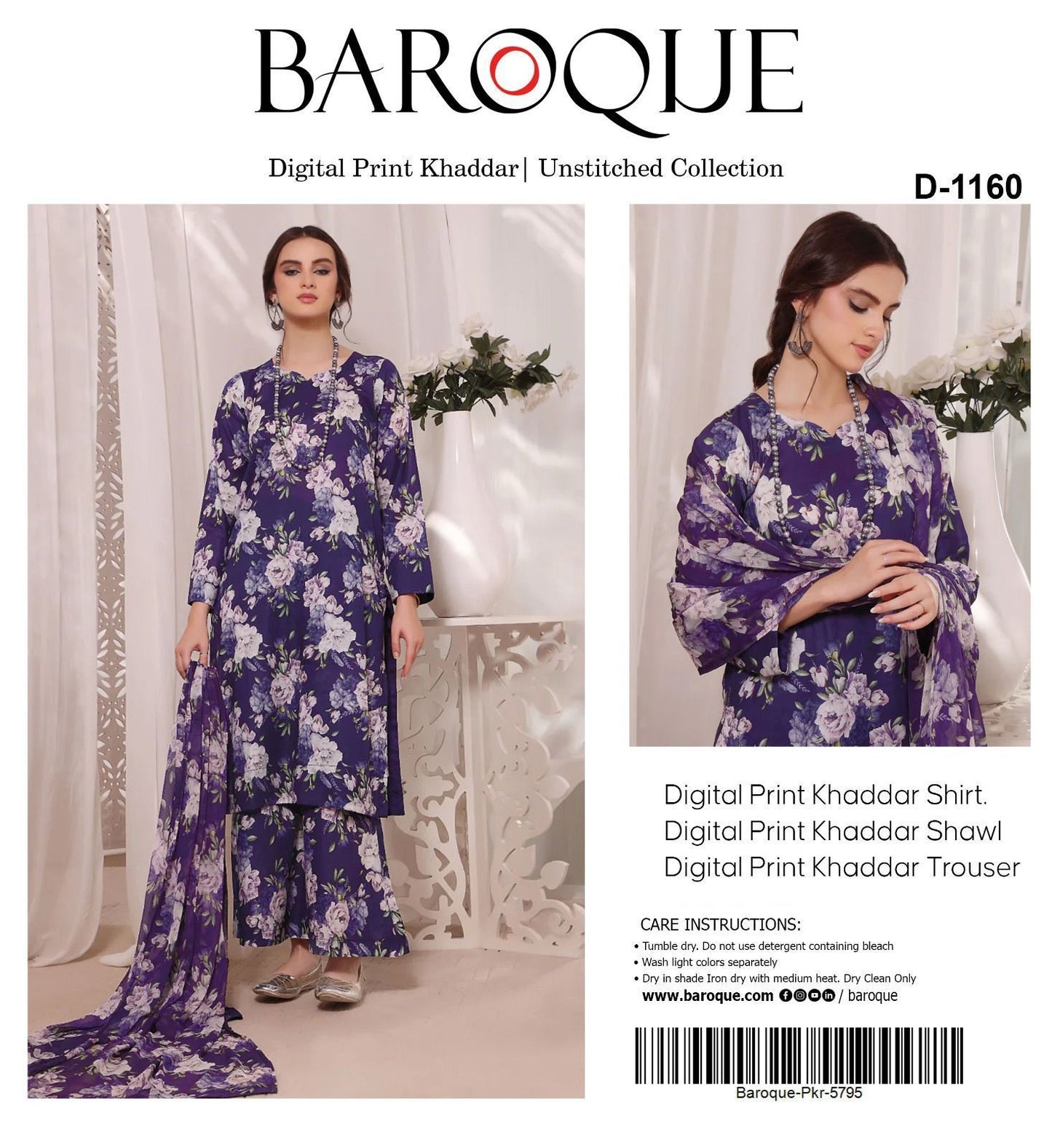 3pc Khaddar Baroque-ZI006
