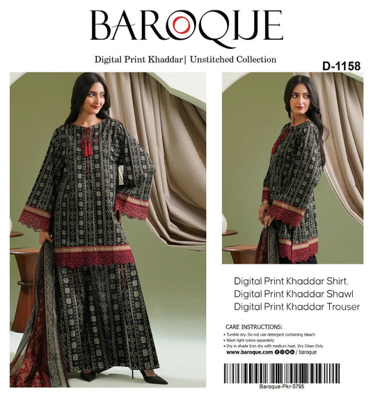 3pc Khaddar Baroque-ZI007