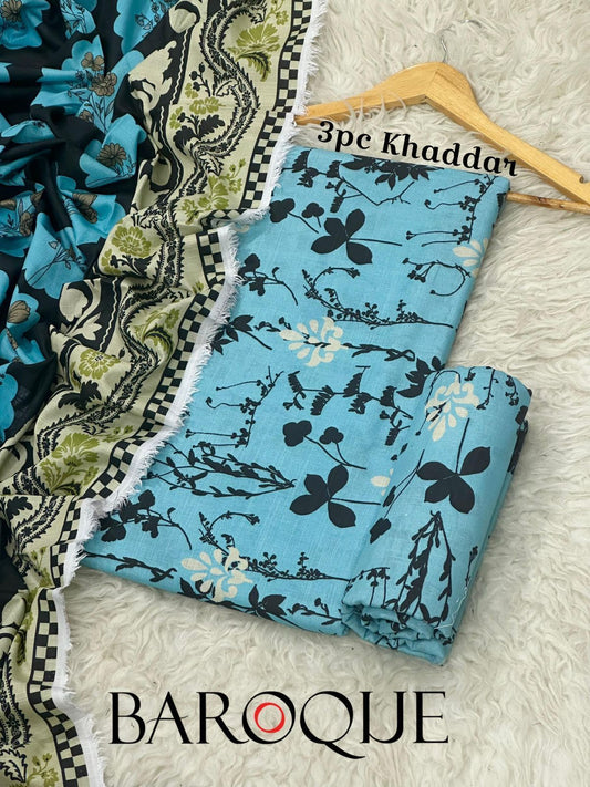 3pc Khaddar Baroque-ZI009