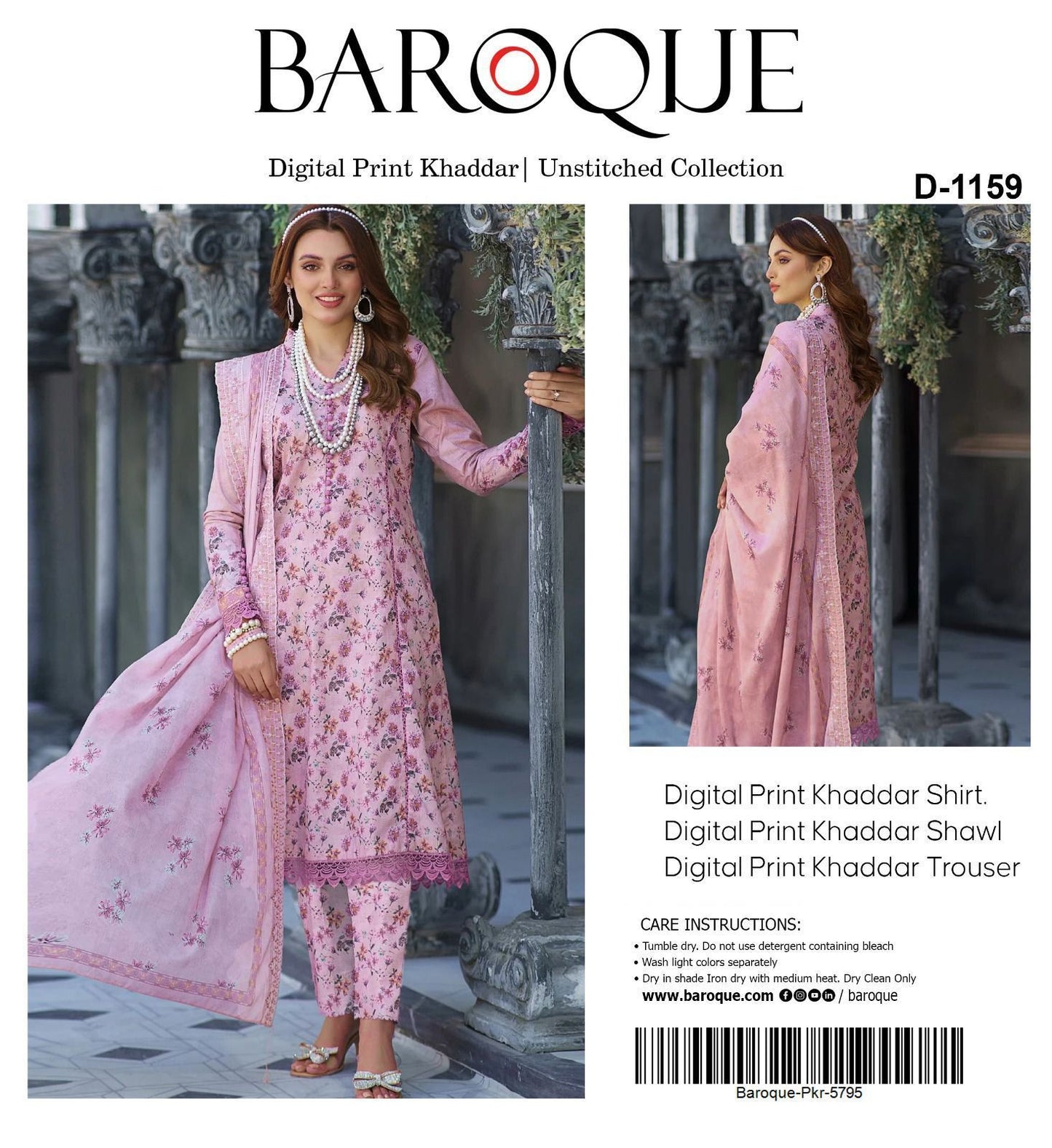 3pc Khaddar Baroque-ZI010