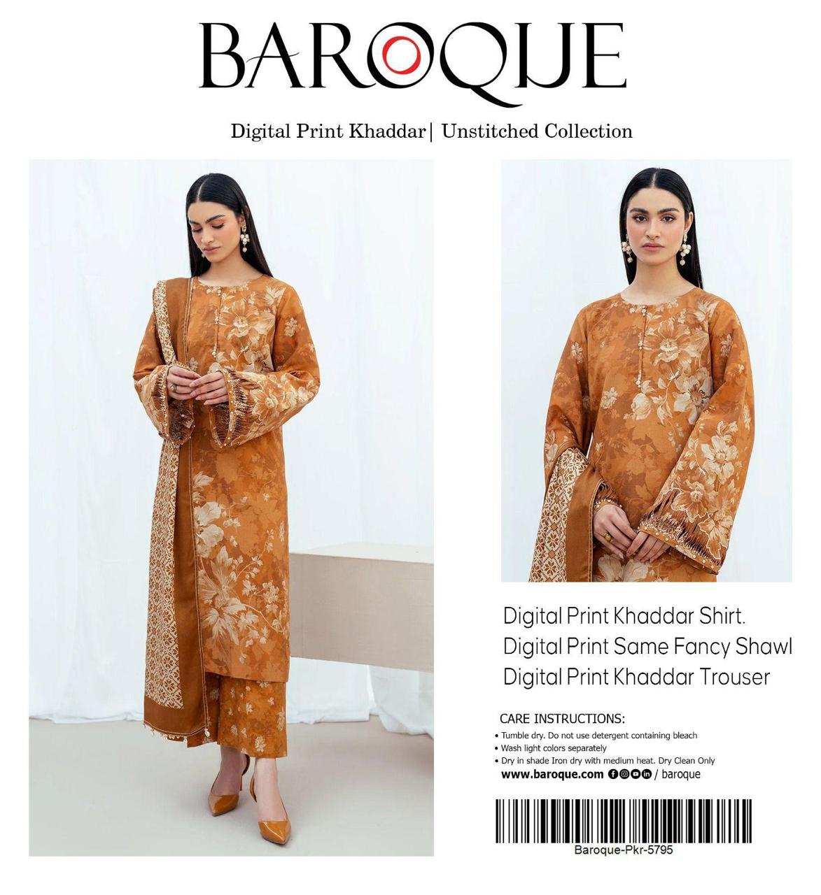 3pc Khaddar Baroque-ZI011