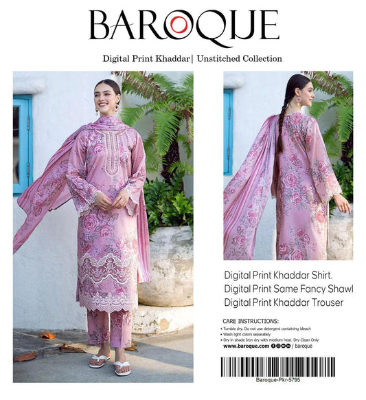 3pc Khaddar Baroque-ZI012