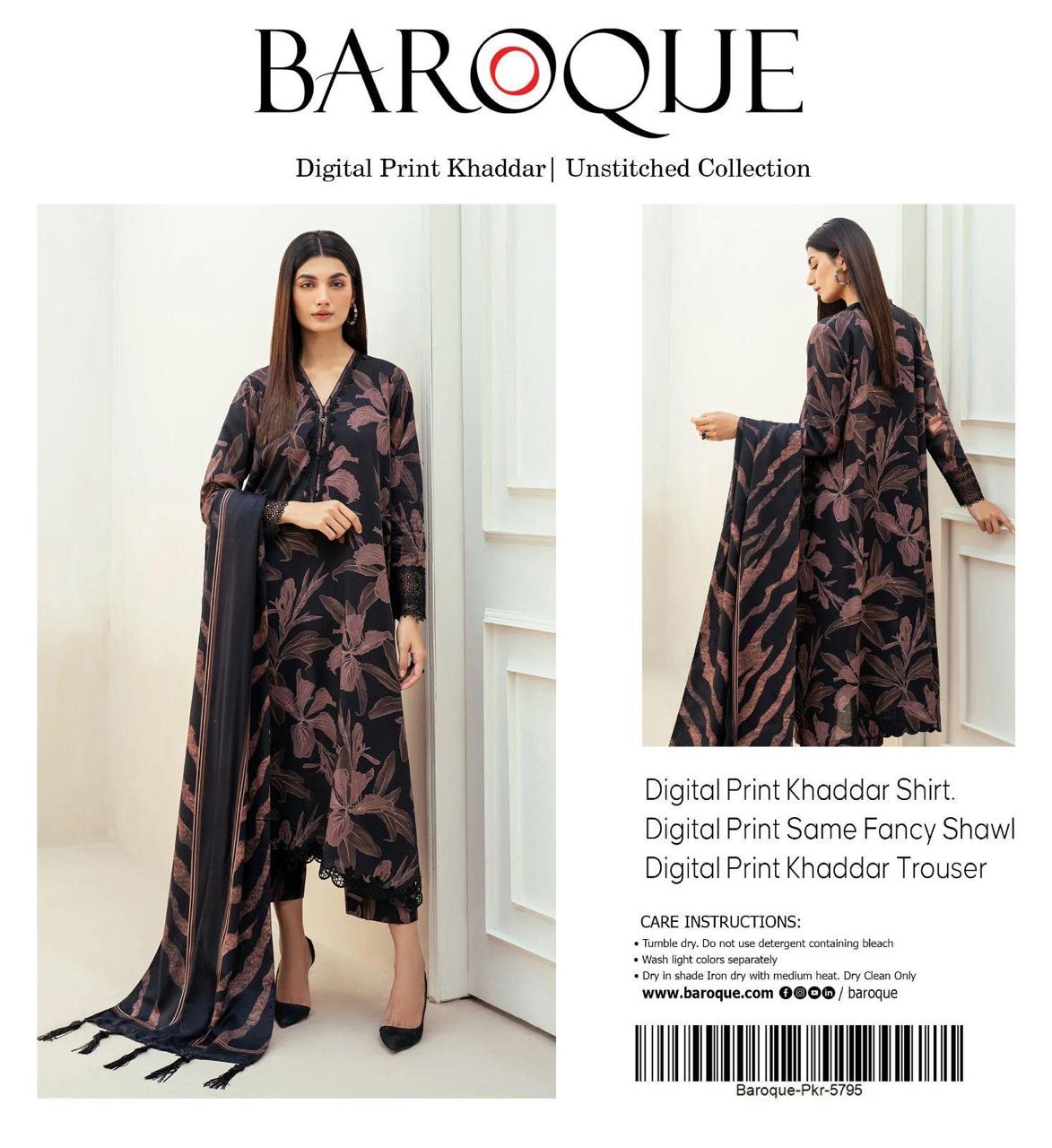 3pc Khaddar Baroque-ZI014