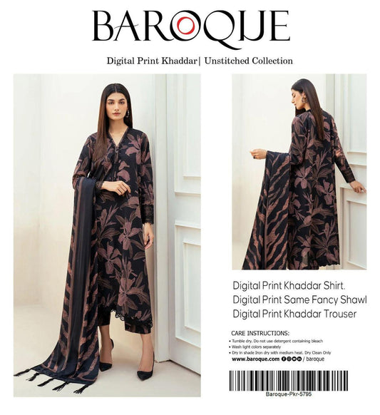 3pc Khaddar Baroque-ZI014