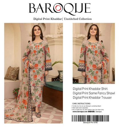 3pc Khaddar Baroque-ZI015