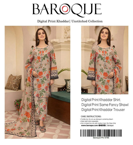 3pc Khaddar Baroque-ZI015