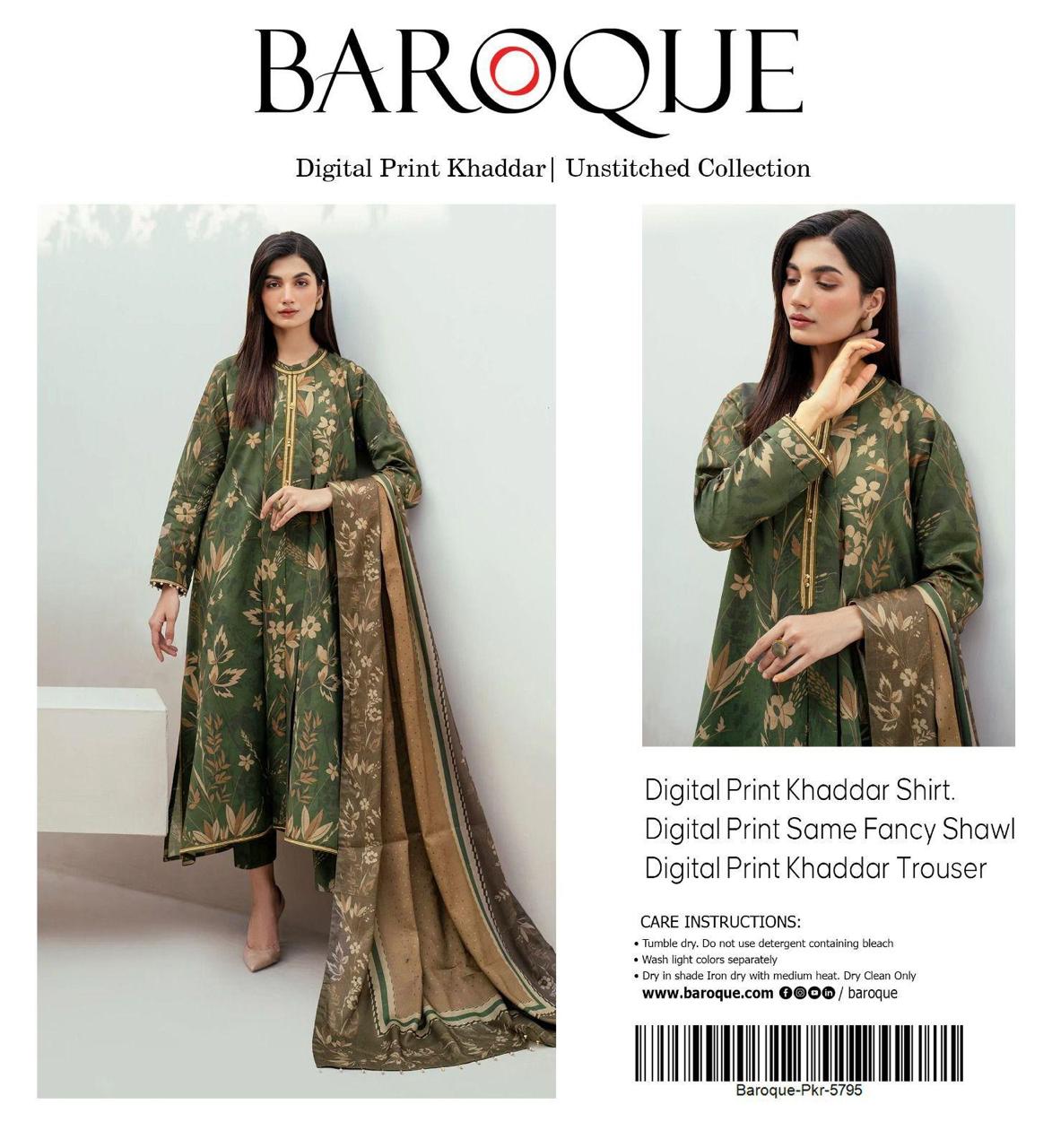 3pc Khaddar Baroque-ZI016