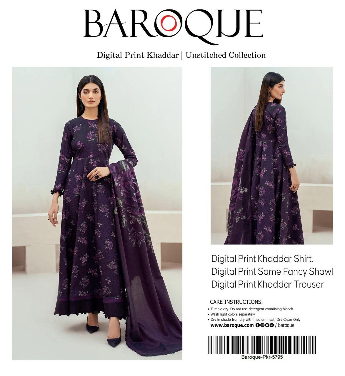 3pc Khaddar Baroque-ZI018