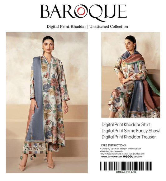 3pc Khaddar Baroque-ZI019