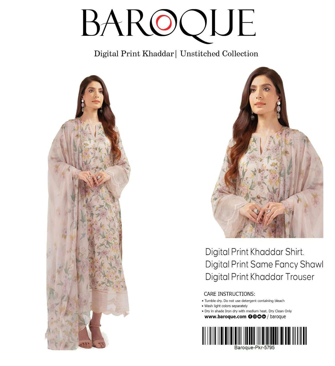 3pc Khaddar Baroque-ZI020