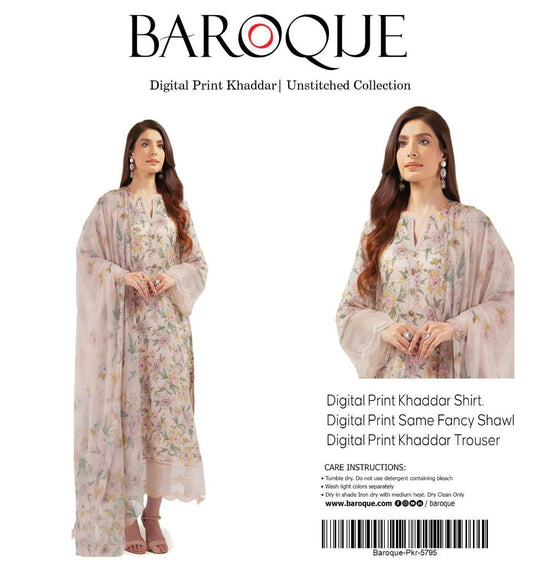 3pc Khaddar Baroque-ZI020
