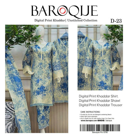 3pc Khaddar Baroque-ZI021