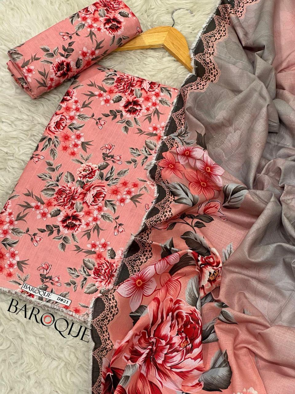 3pc Khaddar Baroque-ZI022