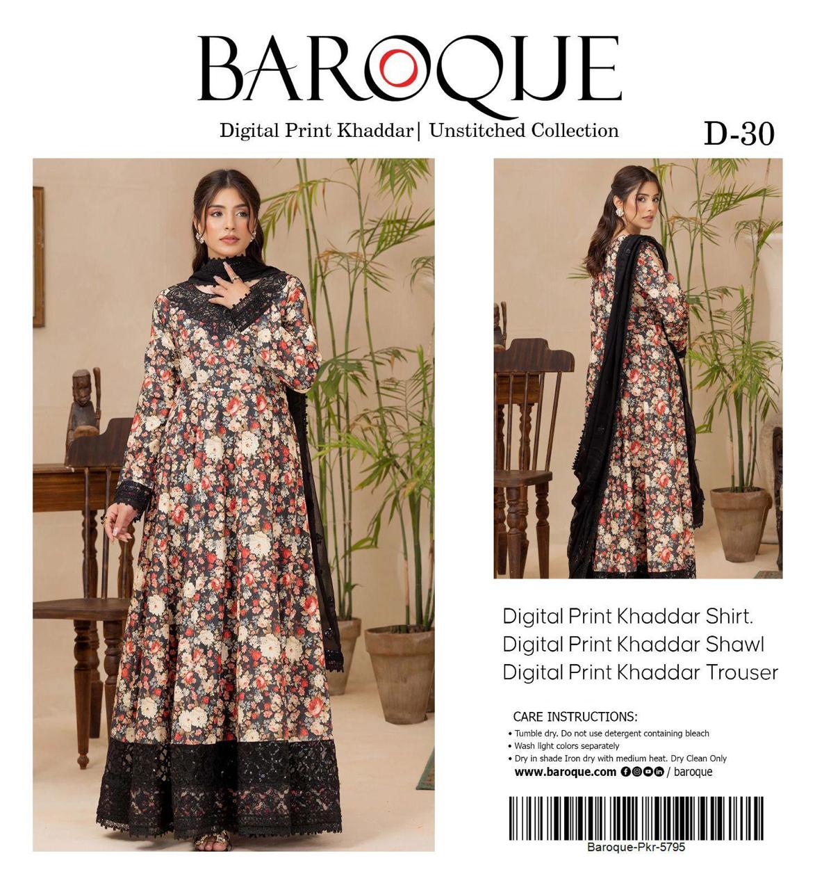 3pc Khaddar Baroque-ZI024