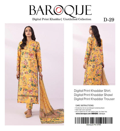3pc Khaddar Baroque-ZI025