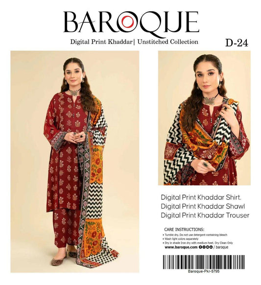3pc Khaddar Baroque-ZI026