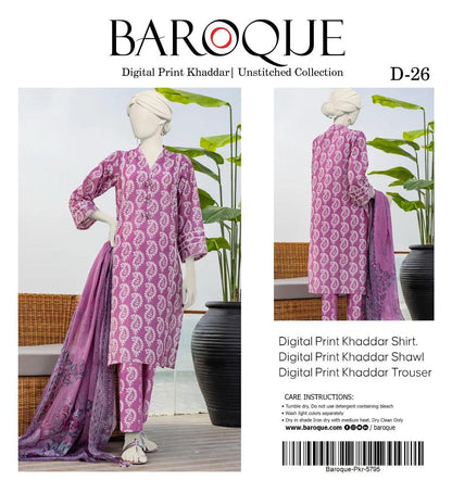 3pc Khaddar Baroque-ZI027