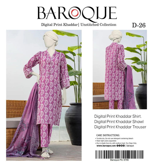 3pc Khaddar Baroque-ZI027