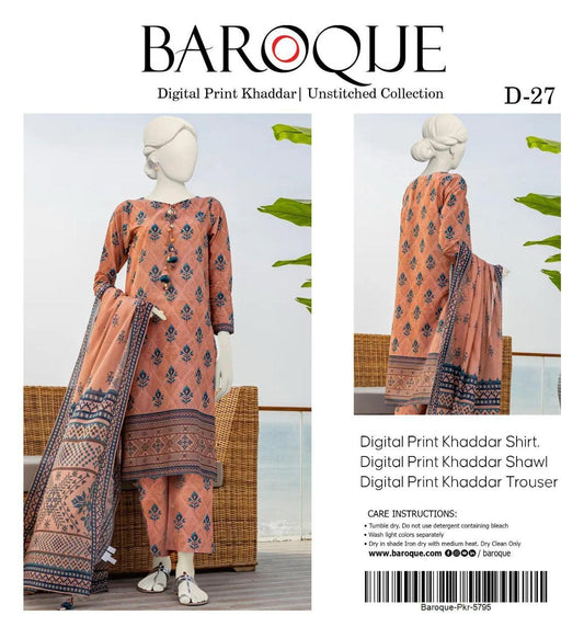 3pc Khaddar Baroque-ZI028