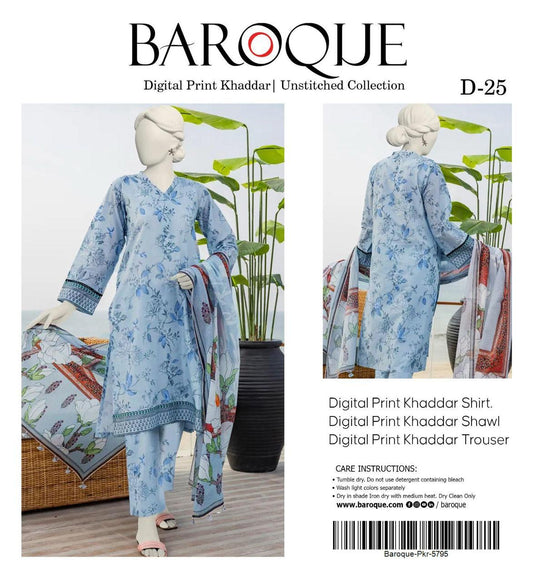 3pc Khaddar Baroque-ZI029