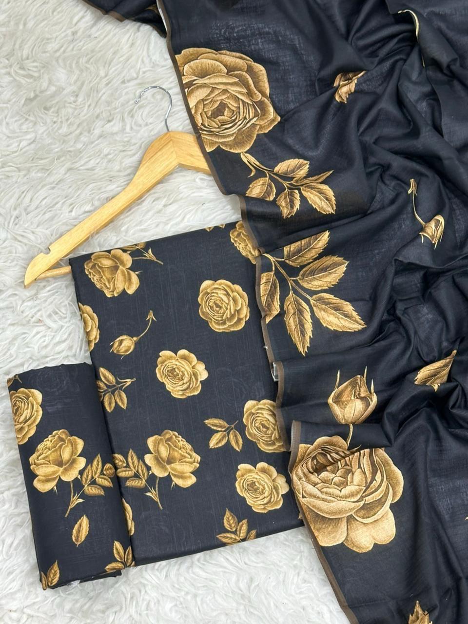 3pc Khaddar Alkaram-ZI007