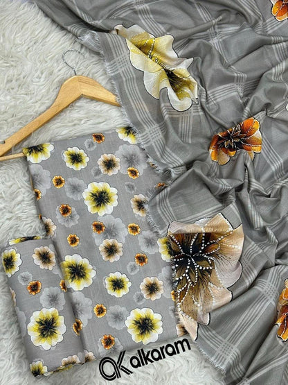 3pc Khaddar Alkaram-ZI009