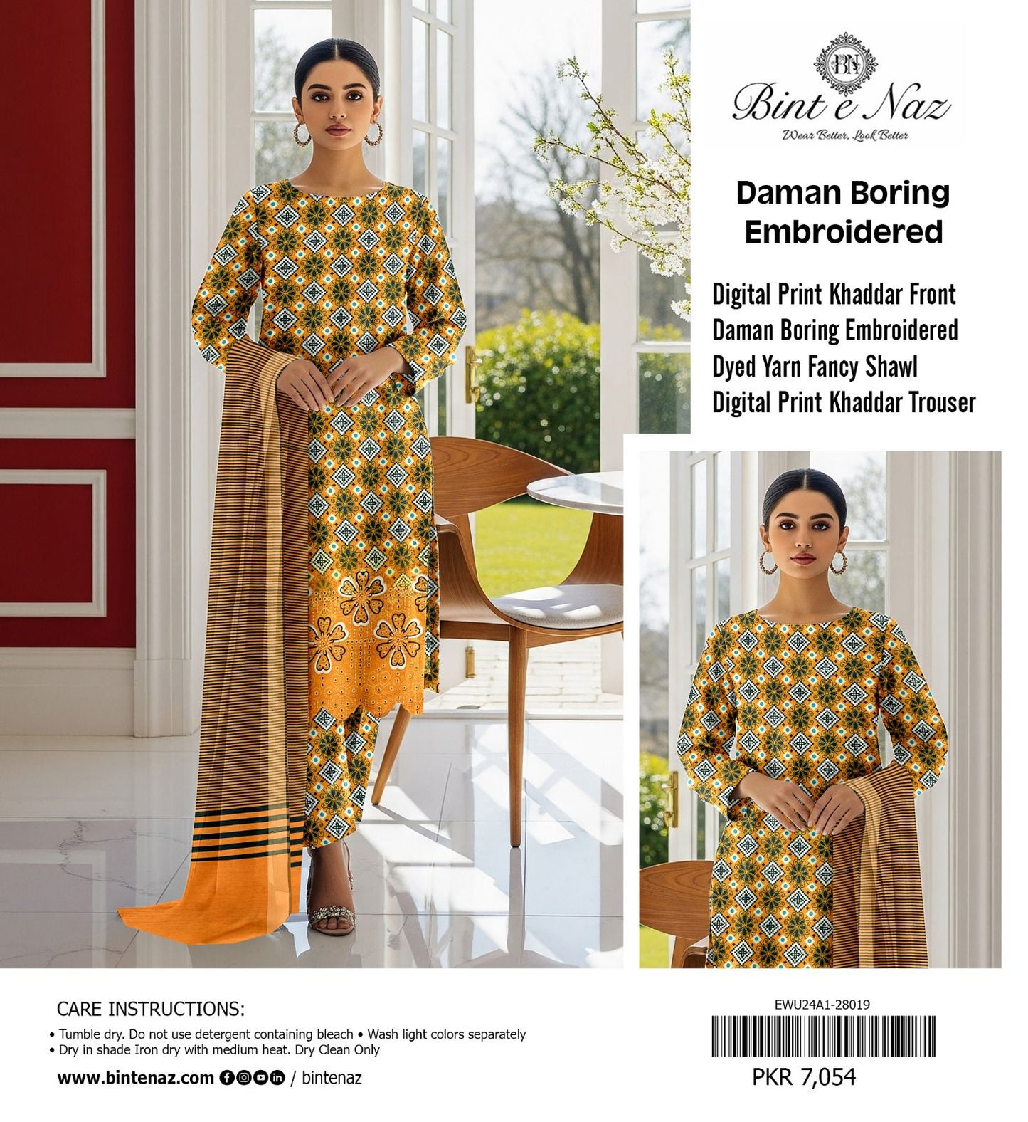 3pc Khaddar Bint e Naaz-ZI001