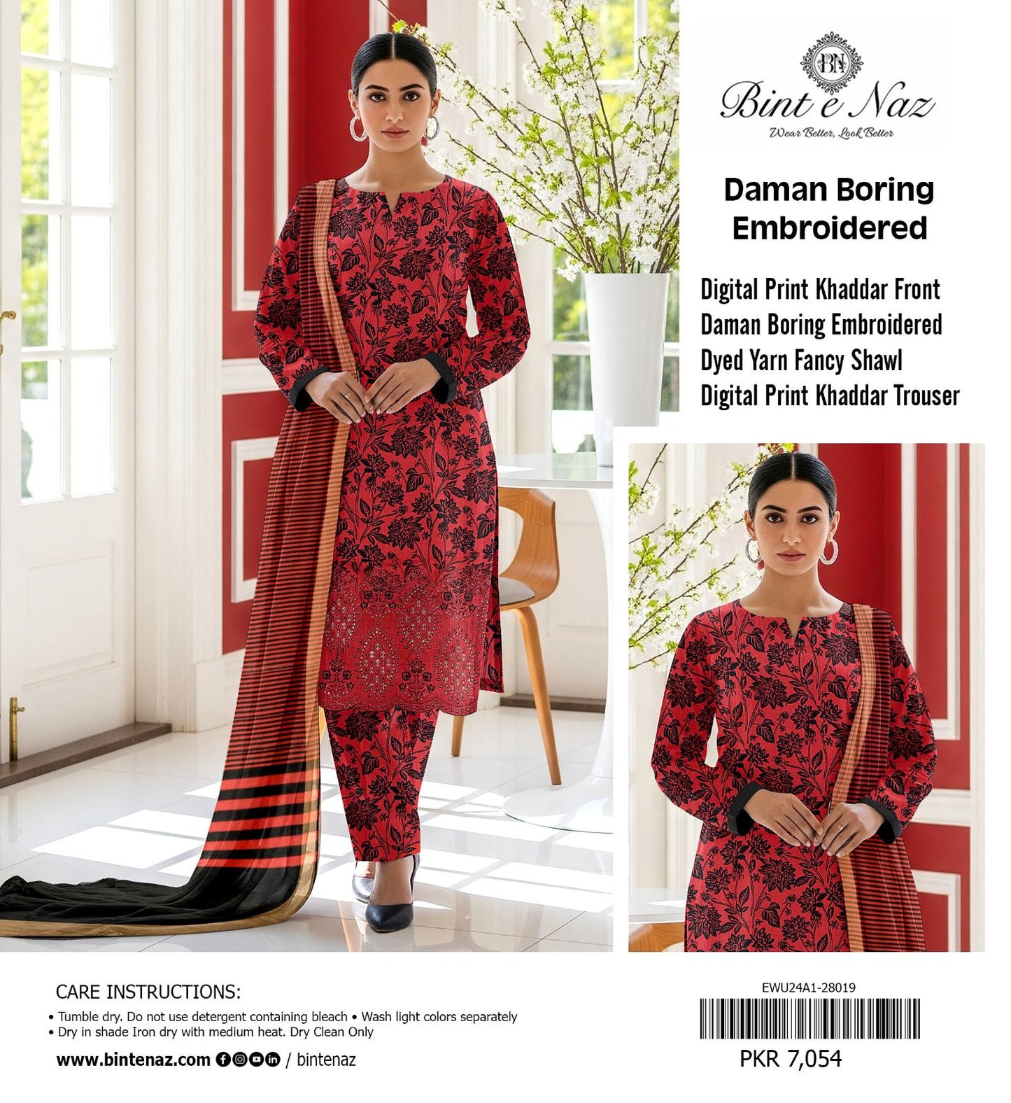 3pc Khaddar Bint e Naaz-ZI003