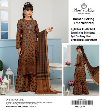 3pc Khaddar Bint e Naaz-ZI005