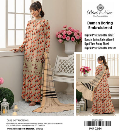 3pc Khaddar Bint e Naaz-ZI007