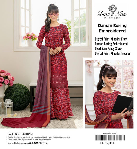 3pc Khaddar Bint e Naaz-ZI008