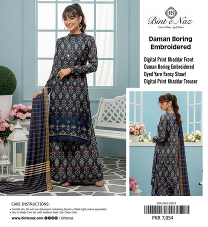 3pc Khaddar Bint e Naaz-ZI010