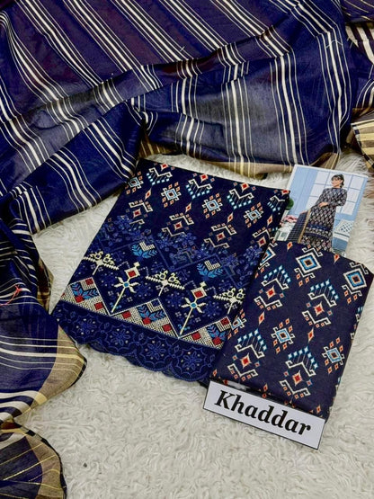 3pc Khaddar Bint e Naaz-ZI010