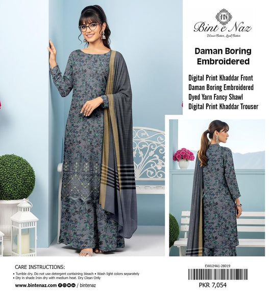 3pc Khaddar Bint e Naaz-ZI011