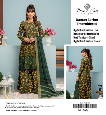 3pc Khaddar Bint e Naaz-ZI012